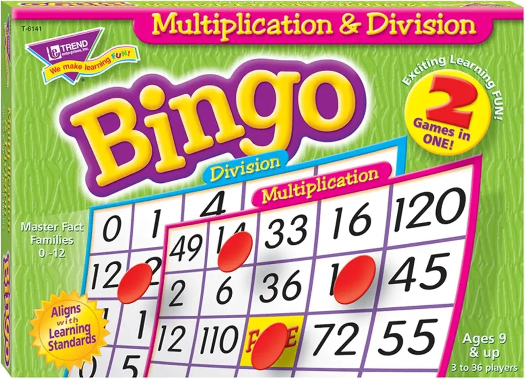 BINGO GAME - MULTIPLICATION & DIVISION