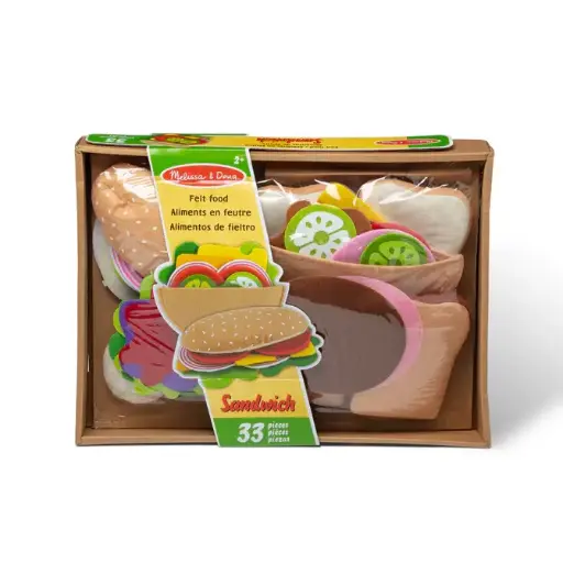 [ATF/3954] Felt Food Sandwich Set