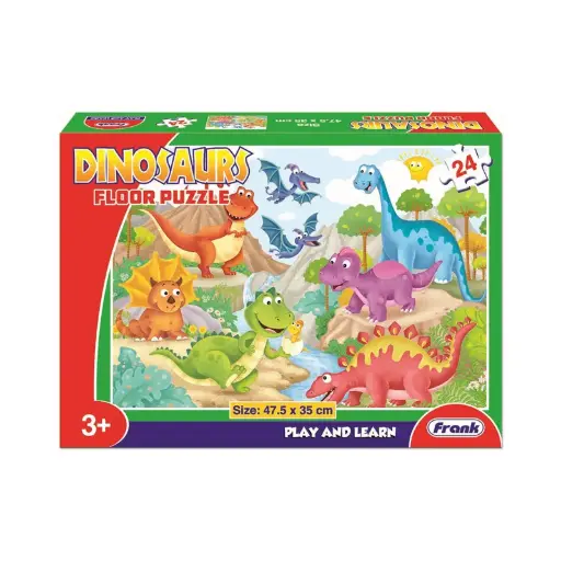 [EDU/144a] DINOSAURS FLOOR PUZZLE (24 Large pce)
