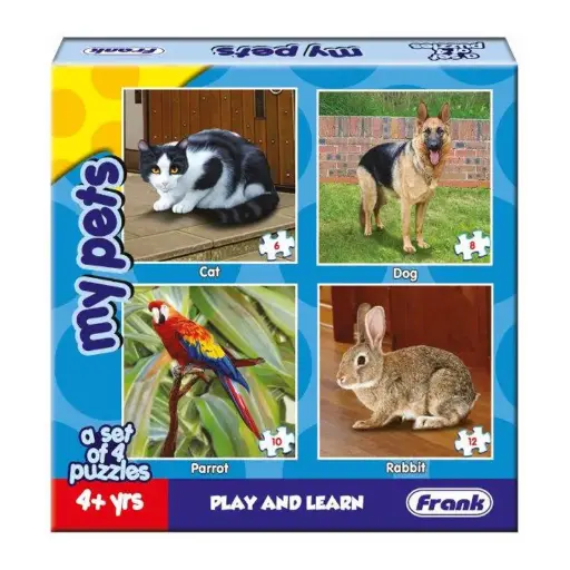 [EDU/151a] ANIMAL PUZZLES (4 in a box) PETS
