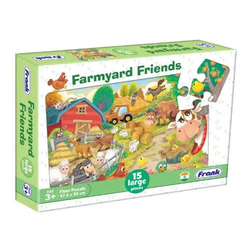 [EDU/152e] FLOOR PUZZLE FARMYARD FRIENDS (15 pce)