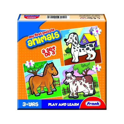 [EDU/158] FIRST PUZZLE (3 in a box) ANIMALS