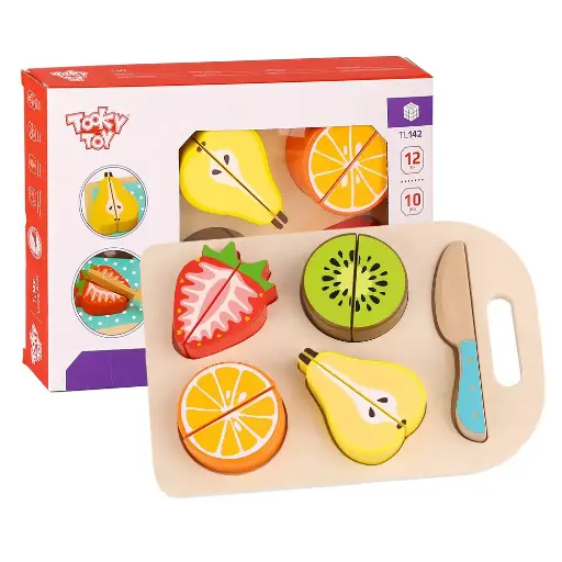 [GRE/JA-TL142] TOOKYTOY - CUTTING FRUITS 10PCS