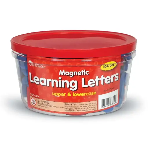 [GRE/LER6304] LEARNING RESOURCES - SOFT FOAM MAGNETIC LETTERS - UPPER & LOWERCASE 