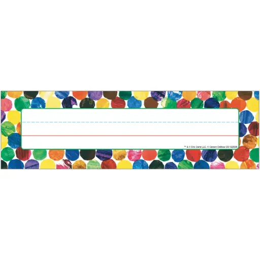 [PAS/122026] ERIC CARLE DOTS NAMEPLATE