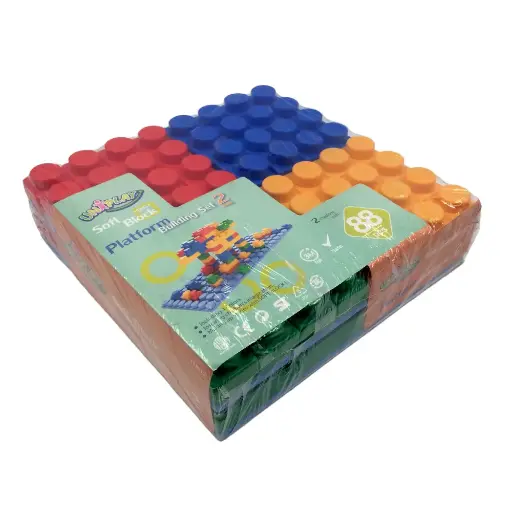 [GRE/GBL-DEL-UB012] JUMBO SOFT BLOCKS - PLATFORM & BLOCKS - 88pcs