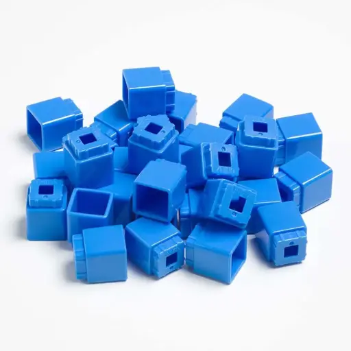 [GRE/GBL-Q015C-P50BL] UNIFIX CUBES 50 PCS BLUE POLYBAG