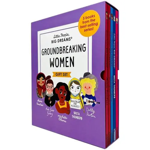 [B4P/SNW8552] Little People Big Dreams Groundbreaking Women 5 Books Gift Set By Maria Isabel Sanchez Vegara