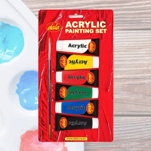 [DAL/SA-ACR-SET] ACRYLIC PAINTING SET-(6X30ML) BLISTER