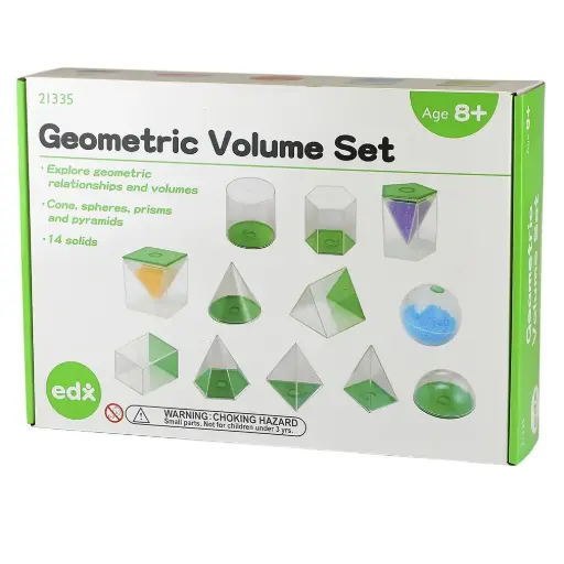 [GRE/EDX21335] EDX EDUCATION- GEOMETRIC VOLUME SET 8CM 14PCS