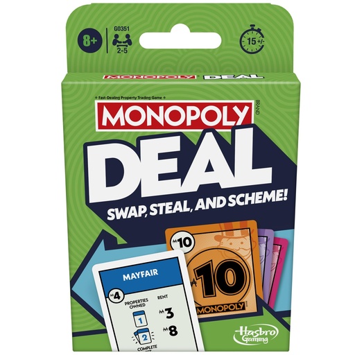 [AAT/HAS-G0351] Hasbro Monopoly Deal Card Game 