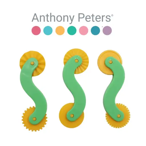 [GRE/RE/2692] Anthony Peters – Set of 3 Double-Ended Dough Wheels