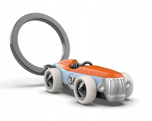 [MTM238-01] Metalmorphose 3D VINTAGE RACER CAR (NOEL) KEYRING