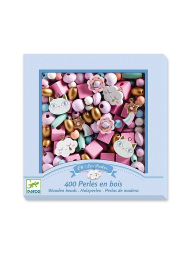 [DJ09823] Djeco Wooden Rainbow Beads 