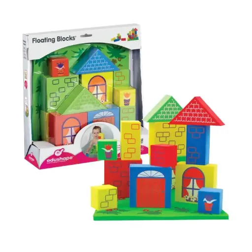 [ES545300] Edushape - Floating Foam Blocks Bath Toy