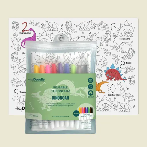 [HDPM004] DinoRoar Classic Colouring & Doodle Mat
