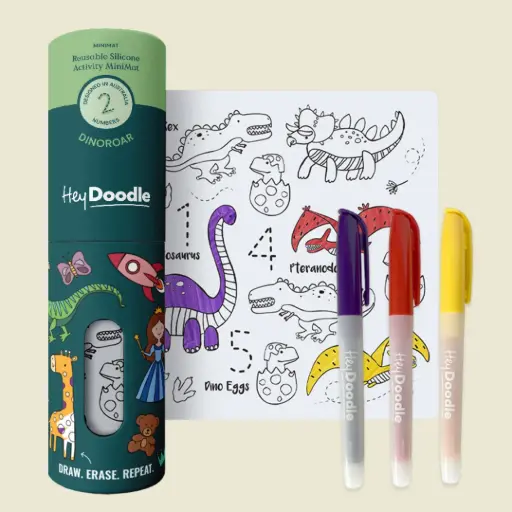 [HDMM03] DinoRoar Mini Colouring & Doodle Mat