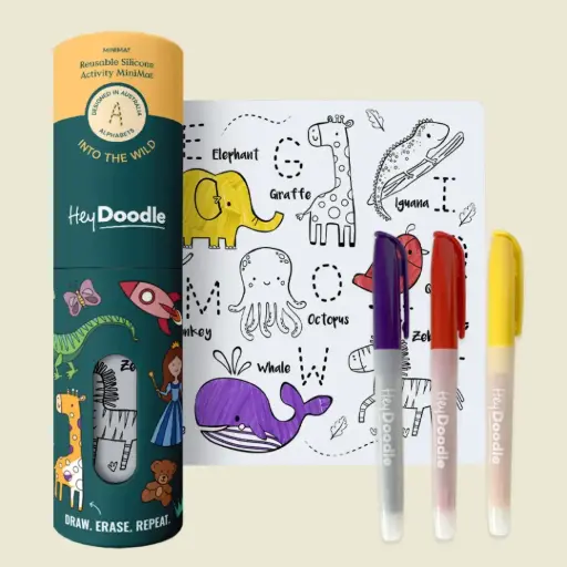 [HDMM01] Into The Wild Mini Colouring & Doodle Mat