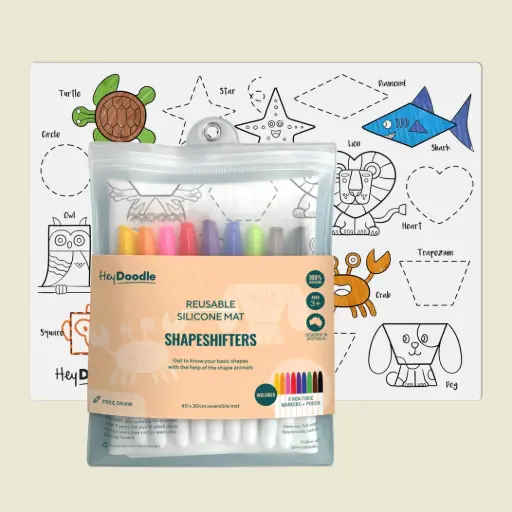 [HDPM009] ShapeShifters Classic Colouring & Doodle Mat