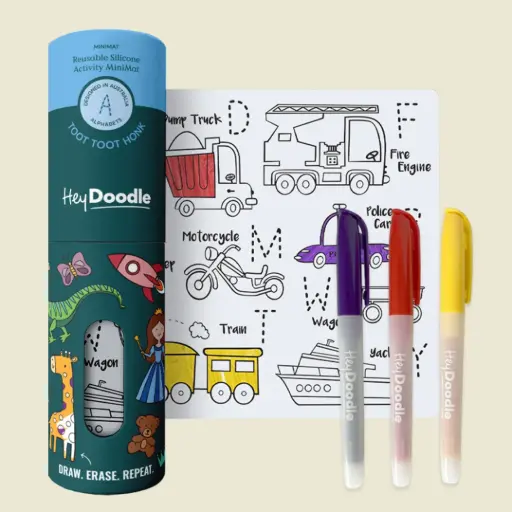 [HDMM02] Toot Toot Honk Mini Colouring & Doodle Mat