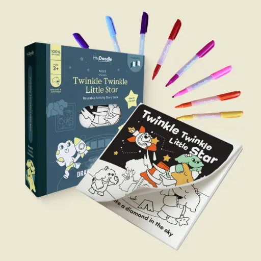 [HDTM007] Twinkle Twinkle Little Star Tales - Reusable Colouring Book