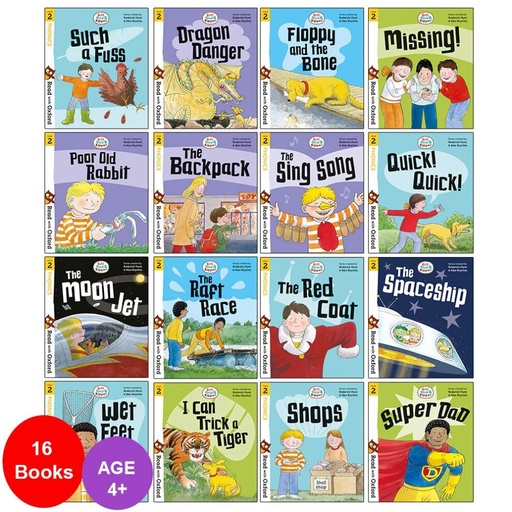 [SNW6034] Biff, Chip and Kipper Read with Oxford Stage 2 - 16 Books Collection Set 