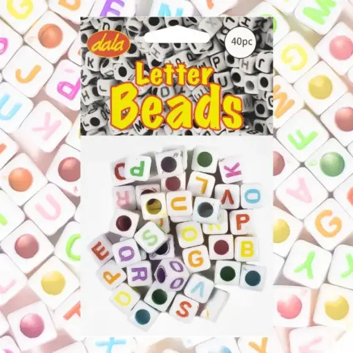 [DAL/DL0640] ACRYLIC LETTER BEADS 40PCS