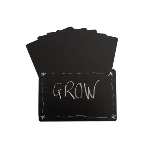 [GRO/GW0642A] BLACK PLASTIC BOARDS BLANK A4 - INDIVIDUAL