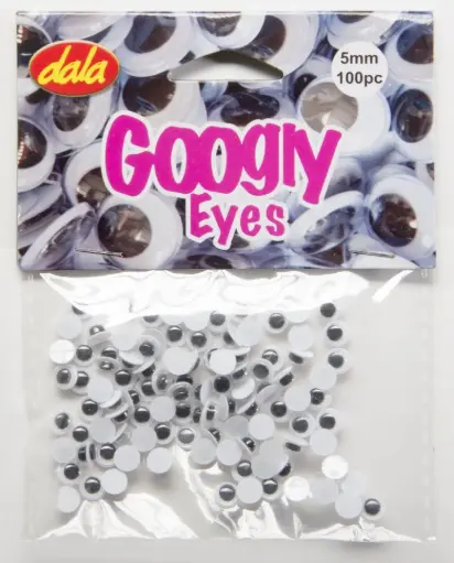 [DAL/DL0397] GOOGLY EYES BASIC - 5MM - 100PC