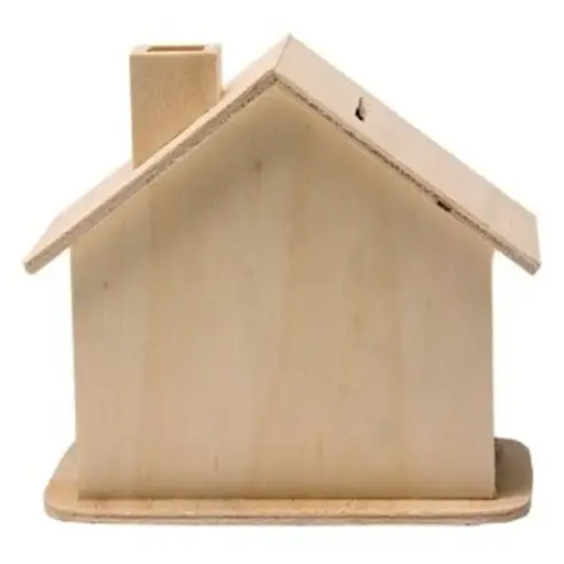[DAL/DL0617] HOUSE MONEY BOX (WOODEN)