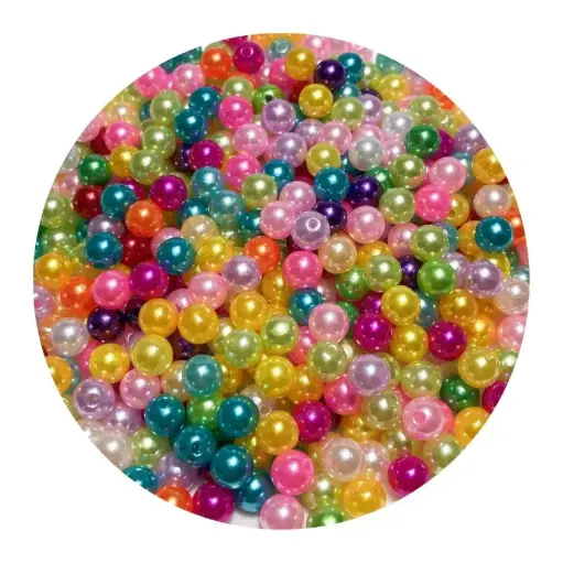 [DAL/DL0726] PEARL COLOURED BEADS 6MM 10GMS