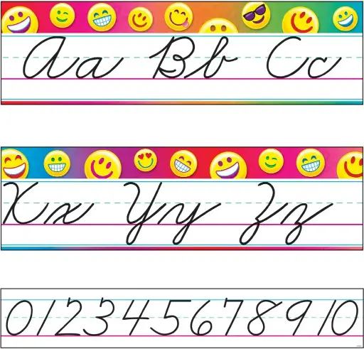 [TRE/T8287] EMOJI ALPHABET LINE - STANDARD CURSIVE