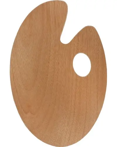 [DAL/DL0555] MEDIUM WOODEN KIDNEY PALETTE