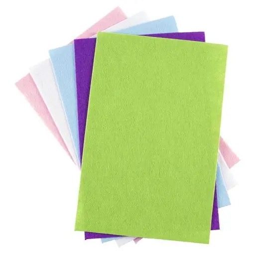 [DAL/DL0644] A4 FELT SHEET PASTEL 5 PC