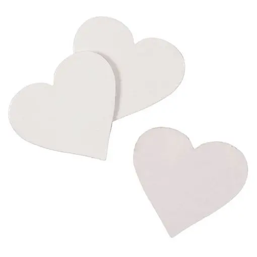 [DAL/DL0668] CANVAS HEART PANEL 10CM 3PCS