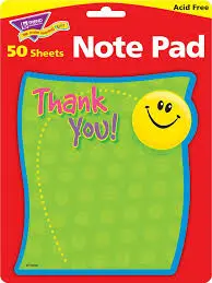 [TRE/T72030] NOTE PAD: THANK YOU
