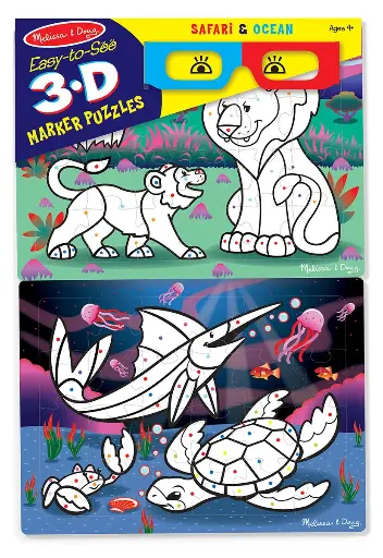[ATF/AT8823] 3D COLOURING PUZZLES - SAFARI/OCEAN