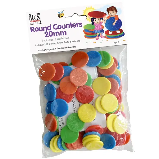 [RGS/RGS6137] ROUND COUNTERS 100PCS 5 COLOURS