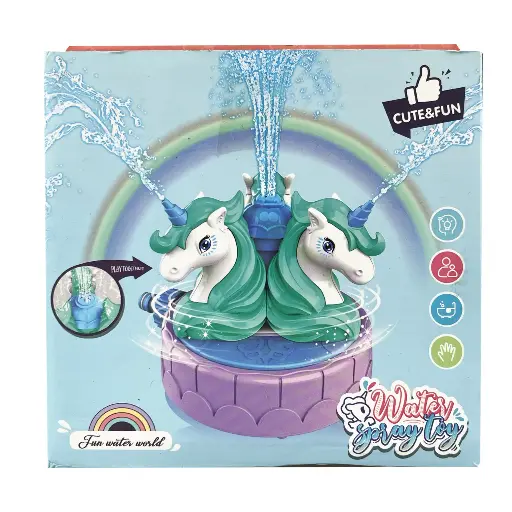 [RGS/RGS2070] SPINNING WATER SPRAY TOY - UNICORN
