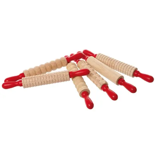 [GRE/EDX75022] ROLLING PINS SET TEXTURED 6PC