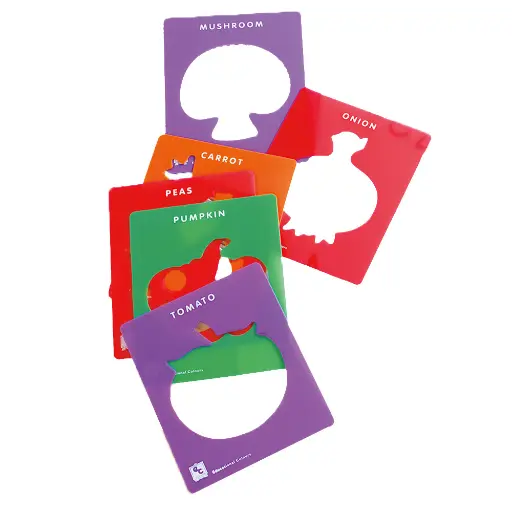 [GRE/EDX74320] STENCILS VEGETABLES 6PC
